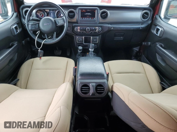 2022 Jeep Wrangler Unlimited Sport with VIN 1C4HJXDG0NW100216, listed as a Copart auction lot 47610405 with 18,324 mi miles and Clean Title. Bid and sale history available at DreamBid. Image 8.