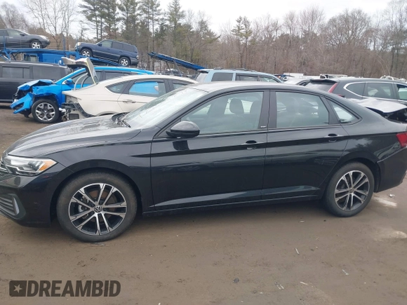 2024 Volkswagen Jetta Sport with VIN 3VWBM7BU9RM027744, listed as a IAAI auction lot 41688894 with 32,834 mi miles and . Bid and sale history available at DreamBid. Image 14.