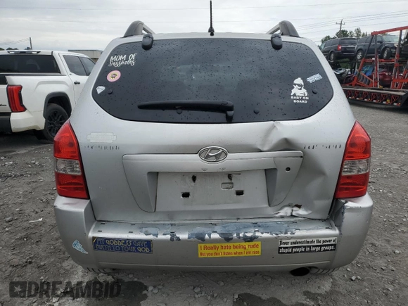 2007 Hyundai Tucson GLS with VIN KM8JM12B07U615613, listed as a Copart auction lot 73453164 with 245,162 mi miles and Salvage Title. Bid and sale history available at carsss.com. Image 6.
