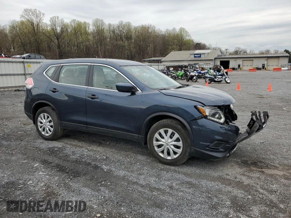2016 Nissan Rogue S with VIN KNMAT2MV1GP602792, listed as a Copart auction lot 52709285 with 47,308 mi miles and Salvage Title. Bid and sale history available at carsss.com. Image 4.