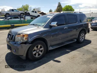 2012 Nissan Armada Platinum z VIN 5N1AA0NC1CN605443, wystawiony jako Copart lot #57445115 z przebiegiem 192 216 mil mil oraz Szkoda całkowita • Salvage title. Historia ofert i sprzedaży dostępna na DreamBid. Obrazek 1.