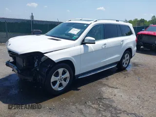 2017 Mercedes-Benz GLS 450 with VIN 4JGDF6EE1HA968827, listed as a IAAI auction lot 42561413 with 165,348 mi miles and . Bid and sale history available at DreamBid. Image 2.