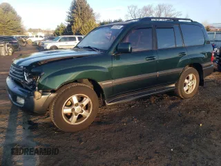 2003 Toyota Land Cruiser with VIN JTEHT05J432035589, listed as a Copart auction lot 86893594 with 165,451 mi miles and Salvage Title. Bid and sale history available at carsss.com. Image 1.