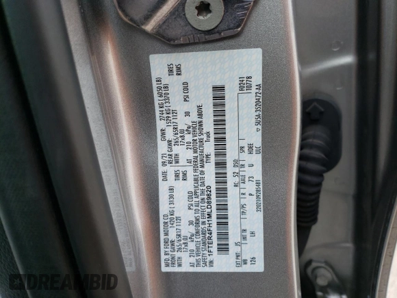 2021 Ford Ranger XL with VIN 1FTER4FH1MLD89820, listed as a Copart auction lot 40166253 with 15,562 mi miles and . Bid and sale history available at DreamBid. Image 12.