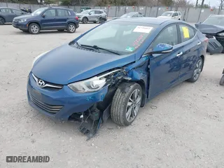 2014 Hyundai Elantra SE with VIN KMHDH4AEXEU039606, listed as a IAAI auction lot 41726852 with 43,717 mi miles. Bid and sale history available at carsss.com. Image 2.