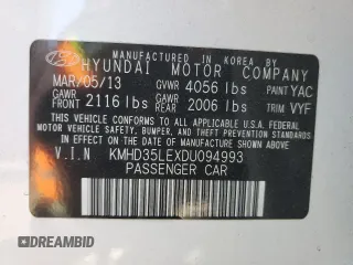 2013 Hyundai Elantra GT with VIN KMHD35LEXDU094993, listed as a Copart auction lot 70888014 with 114,467 mi miles and Salvage Title. Bid and sale history available at carsss.com. Image 12.
