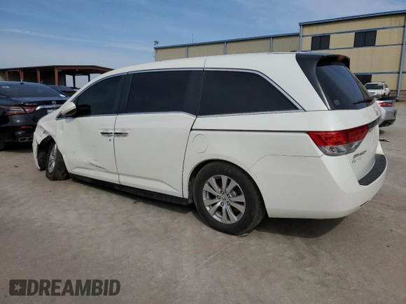 2016 Honda Odyssey EX-L with VIN 5FNRL5H63GB016354, listed as a Copart auction lot 44796235 with 169,581 mi miles and Salvage Title. Bid and sale history available at carsss.com. Image 2.