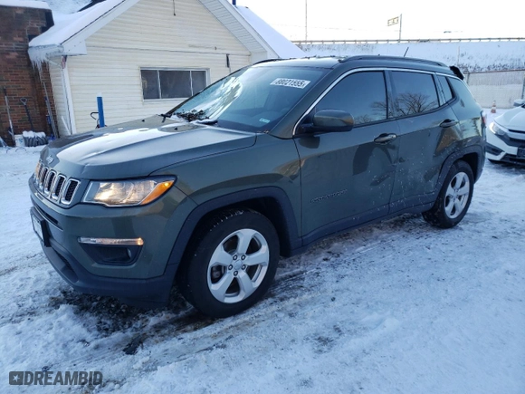 2019 Jeep Compass Latitude w/Sun/Wheel Pkg with VIN 3C4NJCBB0KT636247, listed as a Copart auction lot 88021555 with NaN miles and Salvage Title. Bid and sale history available at carsss.com. Image 1.