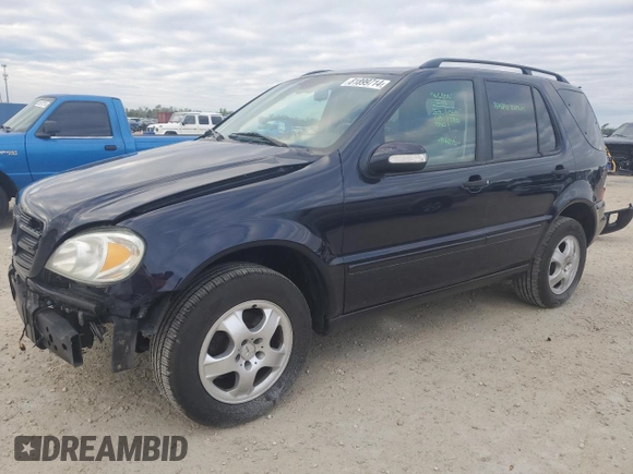 2002 Mercedes-Benz M-Class with VIN 4JGAB54E02A362341, listed as a Copart auction lot 81899714 with 179,361 mi miles and Salvage Title. Bid and sale history available at carsss.com. Image 1.