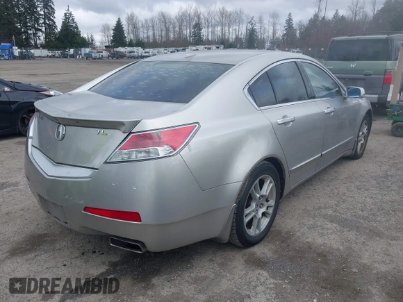 2009 Acura TL Tech with VIN 19UUA86539A010143, listed as a IAAI auction lot 41775065 with 164,225 mi miles. Bid and sale history available at carsss.com. Image 4.