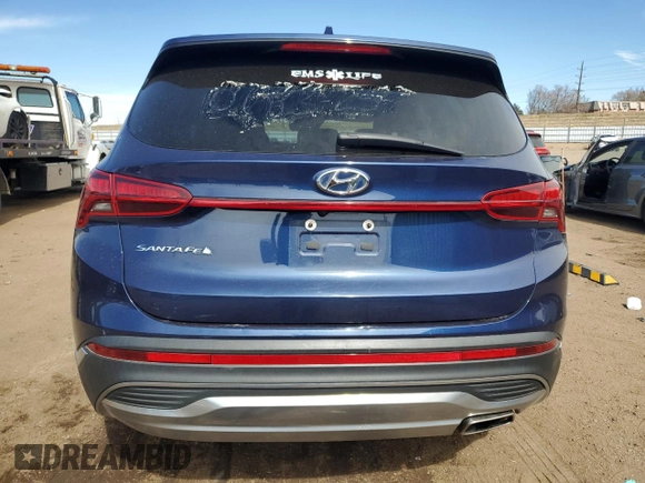 2021 Hyundai Santa Fe SEL with VIN 5NMS24AJ3MH326687, listed as a Copart auction lot 48205135 with 31,761 mi miles and Salvage Title. Bid and sale history available at carsss.com. Image 6.