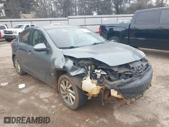 2012 Mazda 3 i Touring with VIN JM1BL1V78C1599384, listed as a IAAI auction lot 41632150 with 163,251 mi miles and . Bid and sale history available at carsss.com. Image 1.