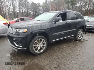 2021 Jeep Grand Cherokee Summit with VIN 1C4RJFJG6MC674077, listed as a Copart auction lot 44594475 with 46,794 mi miles and Salvage Title. Bid and sale history available at carsss.com. Image 1.