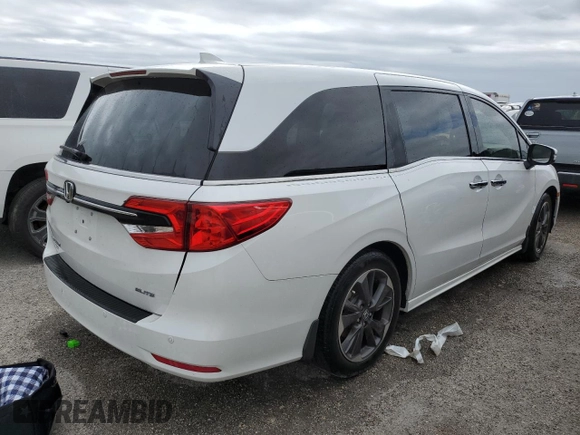 2023 Honda Odyssey Elite с VIN 5FNRL6H97PB027616, выставлен на аукционе Copart как лот 75887794 с пробегом 23 405 миль миль и На запчасти • Non repairable. История ставок и продаж доступна на DreamBid. Изображение 3.
