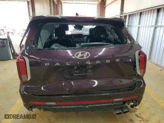 2025 Hyundai Palisade SEL with VIN KM8R24GE1SU826762, listed as a Copart auction lot 47082835 with 19,482 mi miles and Non Repairable. Bid and sale history available at carsss.com. Image 6.