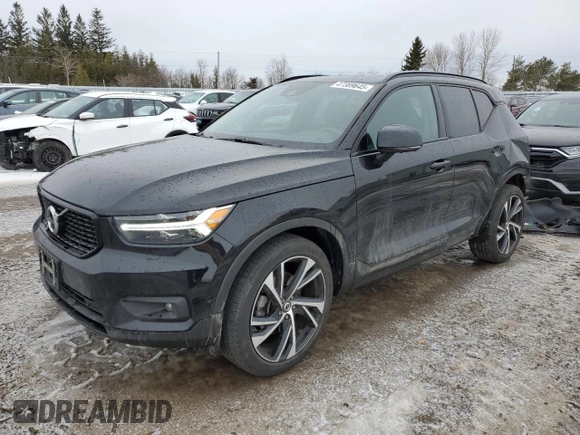 2019 Volvo XC40 R-Design with VIN YV4162UM7K2045386, listed as a Copart auction lot 47389645 with 101,592 mi miles and Salvage title. Bid and sale history available at DreamBid. Image 1.