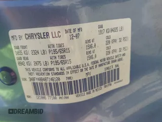 2008 Chrysler PT Cruiser с VIN 3A8FY48B48T146120, выставлен на аукционе IAAI как лот 42317699 с пробегом 212 012 миль миль и . История ставок и продаж доступна на DreamBid. Изображение 9.