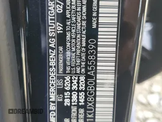 2020 Mercedes-Benz S-Class Maybach S 560 with VIN W1KUX8GB0LA558390, listed as a Copart auction lot 54248695 with 21,157 mi miles and Non Repairable. Bid and sale history available at carsss.com. Image 12.