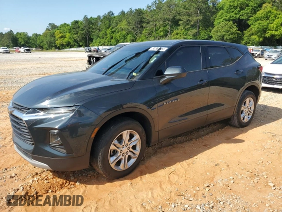 2020 Chevrolet Blazer LT with VIN 3GNKBCR46LS646593, listed as a Copart auction lot 53586385 with Not provided miles and Salvage title. Bid and sale history available at DreamBid. Image 1.