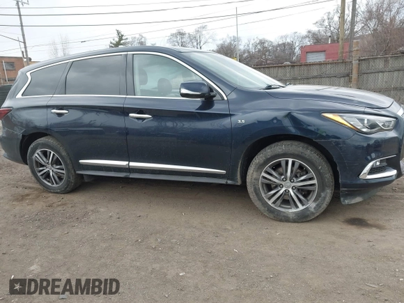 2019 Infiniti QX60 Luxe with VIN 5N1DL0MM1KC566946, listed as a IAAI auction lot 41887596 with 108,035 mi miles and . Bid and sale history available at DreamBid. Image 13.