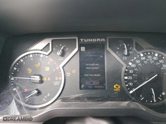 2023 Toyota Tundra 4WD Limited with VIN 5TFJA5DB0PX093856, listed as a Copart auction lot 45469845 with 30,004 mi miles and Salvage Title. Bid and sale history available at carsss.com. Image 9.