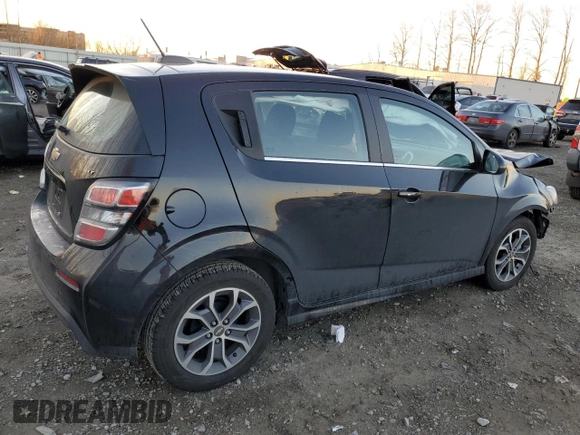 2017 Chevrolet Sonic LT with VIN 1G1JD6SB2H4161473, listed as a Copart auction lot 42827965 with 0 mi miles and Salvage Title. Bid and sale history available at carsss.com. Image 3.