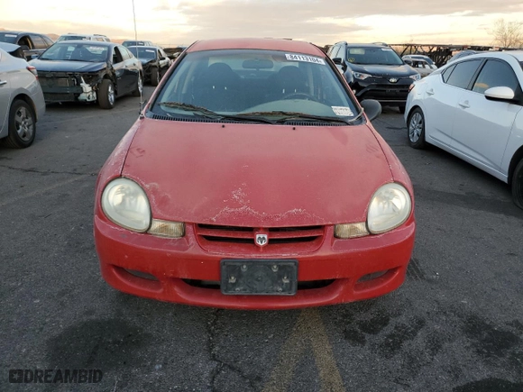 2002 Dodge Neon with VIN 1B3ES26C22D520419, listed as a Copart auction lot 84113104 with NaN miles and Salvage Title. Bid and sale history available at carsss.com. Image 5.