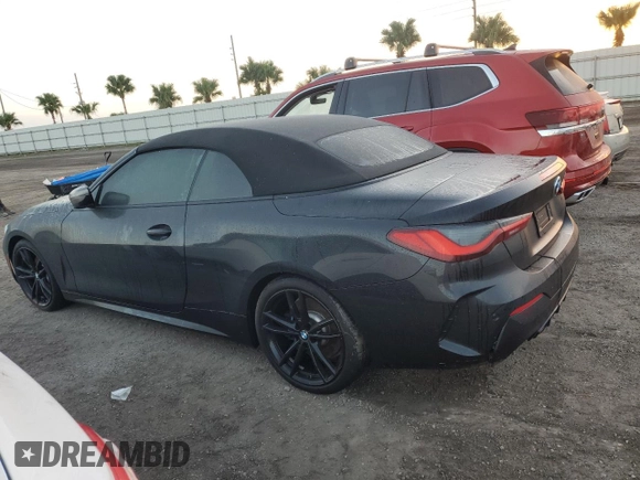 2024 BMW 4 Series M440i with VIN WBA53AT05RCP27562, listed as a Copart auction lot 74601414 with Not Provided miles and Salvage Title. Bid and sale history available at carsss.com. Image 2.