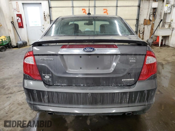 2011 Ford Fusion SEL with VIN 3FAHP0CG8BR242129, listed as a Copart auction lot 45377025 with 153,808 mi miles and Salvage Title. Bid and sale history available at carsss.com. Image 6.
