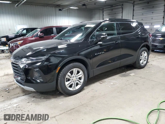 2022 Chevrolet Blazer LT with VIN 3GNKBDRS0NS155265, listed as a Copart auction lot 50006875 with 37,152 mi miles and Salvage title. Bid and sale history available at DreamBid. Image 1.