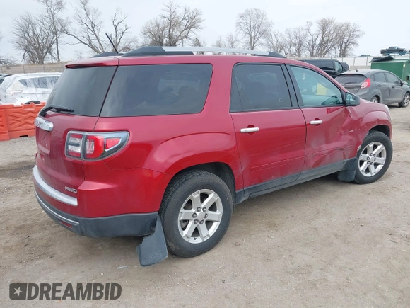2014 GMC Acadia SLE with VIN 1GKKVPKD6EJ277356, listed as a IAAI auction lot 41716821 with 116,294 mi miles and . Bid and sale history available at carsss.com. Image 4.