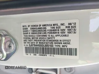 2013 Acura RDX Technology with VIN 5J8TB4H55DL005103, listed as a IAAI auction lot 41976789 with 161,140 mi miles and . Bid and sale history available at carsss.com. Image 9.