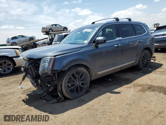2020 Kia Telluride SX with VIN 5XYP5DHC9LG034071, listed as a Copart auction lot 59807355 with 87,988 mi miles and Salvage title. Bid and sale history available at DreamBid. Image 1.