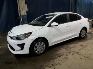 2021 Kia Rio S with VIN 3KPA24AD4ME407002, listed as a Copart auction lot 41602435 with 32,666 mi miles and Salvage Title. Bid and sale history available at DreamBid. Image 1.