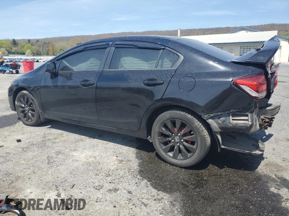 2013 Honda Civic LX with VIN 19XFB2F5XDE002161, listed as a Copart auction lot 54057915 with 94,757 mi miles and Salvage Title. Bid and sale history available at DreamBid. Image 2.