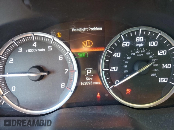 2015 Acura MDX with VIN 5FRYD4H24FB013864, listed as a Copart auction lot 87624775 with 162,893 mi miles and Salvage title. Bid and sale history available at DreamBid. Image 9.