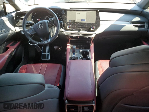 2023 Lexus RX 500h F Sport Performance with VIN 2T2BCMEA8PC009131, listed as a Copart auction lot 50300645 with 38,944 mi miles and Salvage title. Bid and sale history available at DreamBid. Image 8.