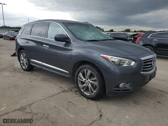 2013 Infiniti JX35 with VIN 5N1AL0MM3DC320793, listed as a Copart auction lot 71302324 with 171,359 mi miles and Clean Title. Bid and sale history available at carsss.com. Image 4.