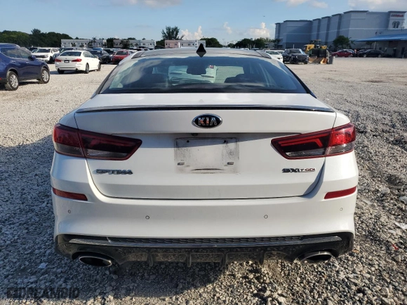 2019 Kia Optima SX with VIN 5XXGW4L29KG367000, listed as a Copart auction lot 72191104 with 103,364 mi miles and Salvage Title. Bid and sale history available at carsss.com. Image 6.