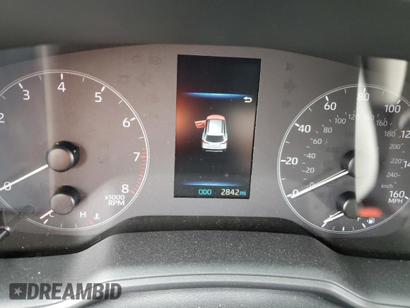 2024 Toyota Corolla Cross LE with VIN 7MUBAABG2RV120226, listed as a Copart auction lot 61014645 with 2,842 mi miles and Salvage title. Bid and sale history available at DreamBid. Image 9.