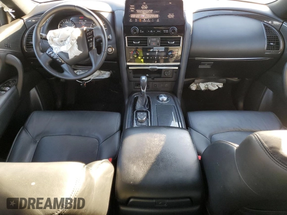 2022 Nissan Armada SL with VIN JN8AY2BB3N9810589, listed as a Copart auction lot 43212235 with 56,231 mi miles and Salvage Title. Bid and sale history available at carsss.com. Image 8.