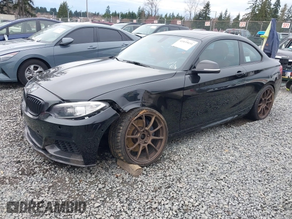2015 BMW 2 Series M235i with VIN WBA1J7C55FV358527, listed as a IAAI auction lot 41839031 with 81,900 mi miles and . Bid and sale history available at carsss.com. Image 2.