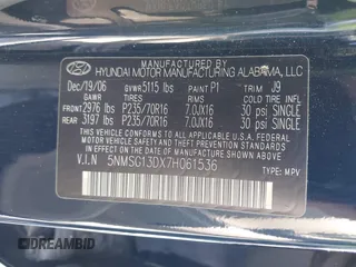 2007 Hyundai Santa Fe GLS with VIN 5NMSG13DX7H061536, listed as a IAAI auction lot 42675665 with 220,025 mi miles and . Bid and sale history available at DreamBid. Image 9.