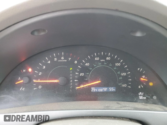 2007 Toyota Camry CE with VIN 4T1BE46K67U117249, listed as a Copart auction lot 44973295 with 294,108 mi miles and Salvage Title. Bid and sale history available at DreamBid. Image 9.
