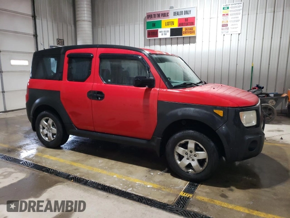 2006 Honda Element EX with VIN 5J6YH28696L020894, listed as a Copart auction lot 51761255 with 232,596 mi miles and Salvage Title. Bid and sale history available at DreamBid. Image 4.