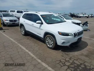 2019 Jeep Cherokee Latitude with VIN 1C4PJLCB1KD438757, listed as a IAAI auction lot 41970411 with 75,252 mi miles. Bid and sale history available at carsss.com. Image 1.