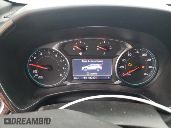 2022 Chevrolet Equinox RS with VIN 2GNAXWEVXN6129005, listed as a Copart auction lot 54504955 with 56,230 mi miles and Salvage title. Bid and sale history available at DreamBid. Image 9.