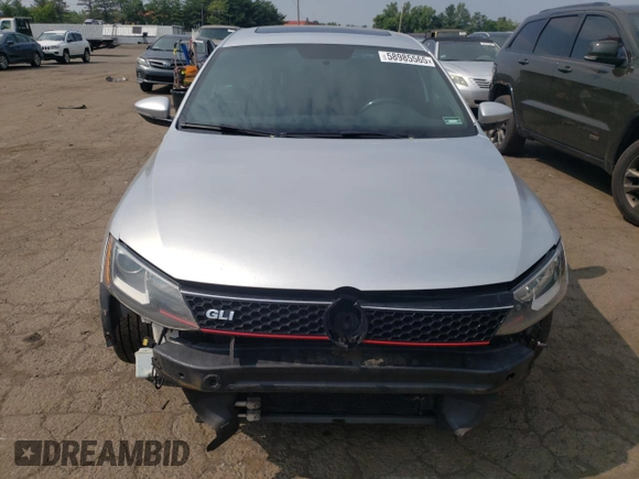 2014 Volkswagen Jetta GLI Autobahn with VIN 3VW5T7AJ3EM335493, listed as a Copart auction lot 58985565 with 178,150 mi miles and Salvage title. Bid and sale history available at DreamBid. Image 5.
