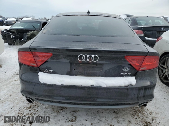 2014 Audi A7 3.0 Prestige with VIN WAU2GAFC8EN035629, listed as a Copart auction lot 45362845 with 81,263 mi miles and Salvage Title. Bid and sale history available at carsss.com. Image 6.