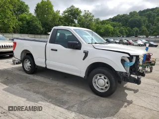 2023 Ford F-150 XL with VIN 1FTMF1C58PKE69431, listed as a Copart auction lot 63713925 with 73,636 mi miles and Clean title. Bid and sale history available at DreamBid. Image 4.